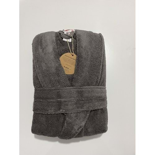 Özdilek Casual Şalyaka Bornoz Koyu Gri 2XL