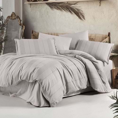 Clasy Butik Tek Kişilik Armürlü Nevresim Takımı Arakis